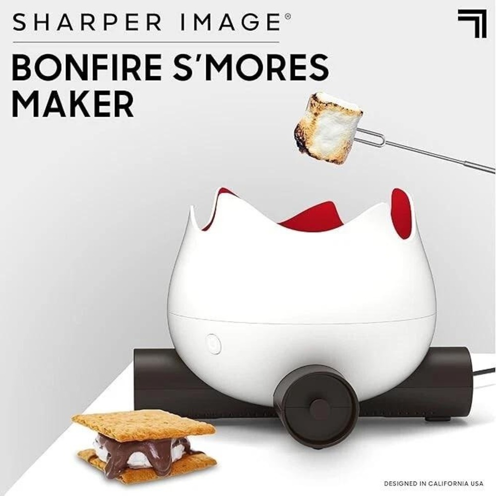 Sharper Image Flameless Marshmallow Smores Maker with Four Forks, Easy Cleaning‎